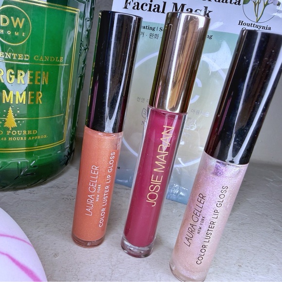 Set of 10: Josie Maran, 2 Laura Geller, 2.6lb Candle, 2 lip products and more - Picture 6 of 9